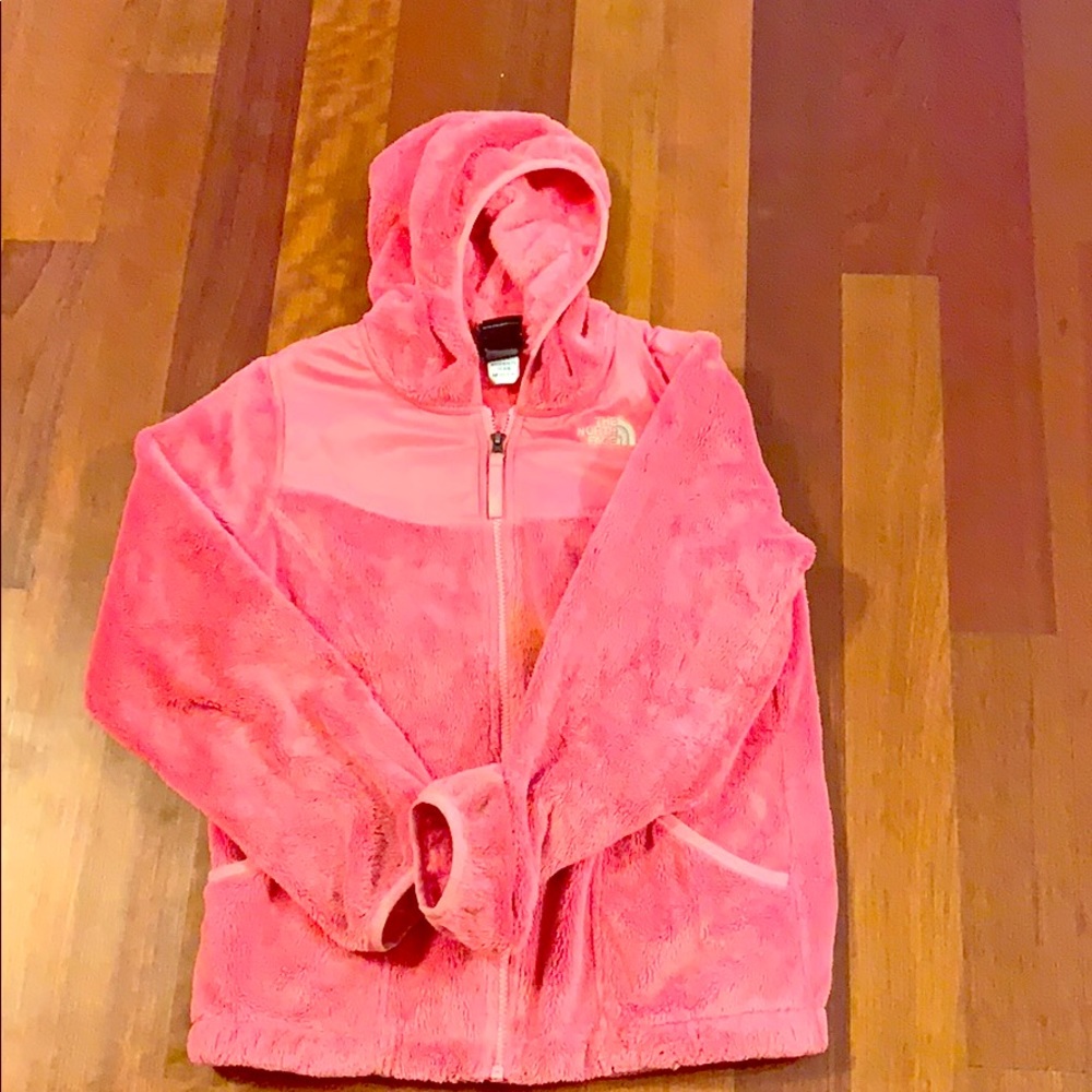 Girls Pink North Face Fleece